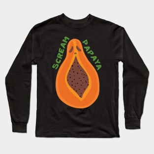 Scream Papaya Long Sleeve T-Shirt